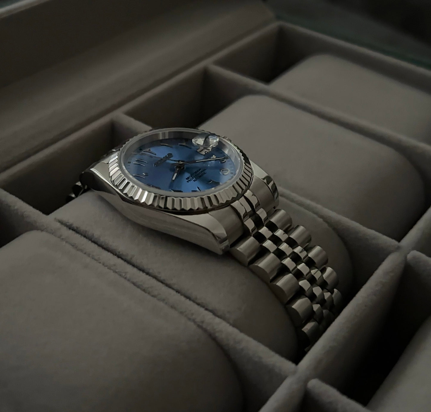 Seiko DateJust Arabic Dials Collection - Light blue