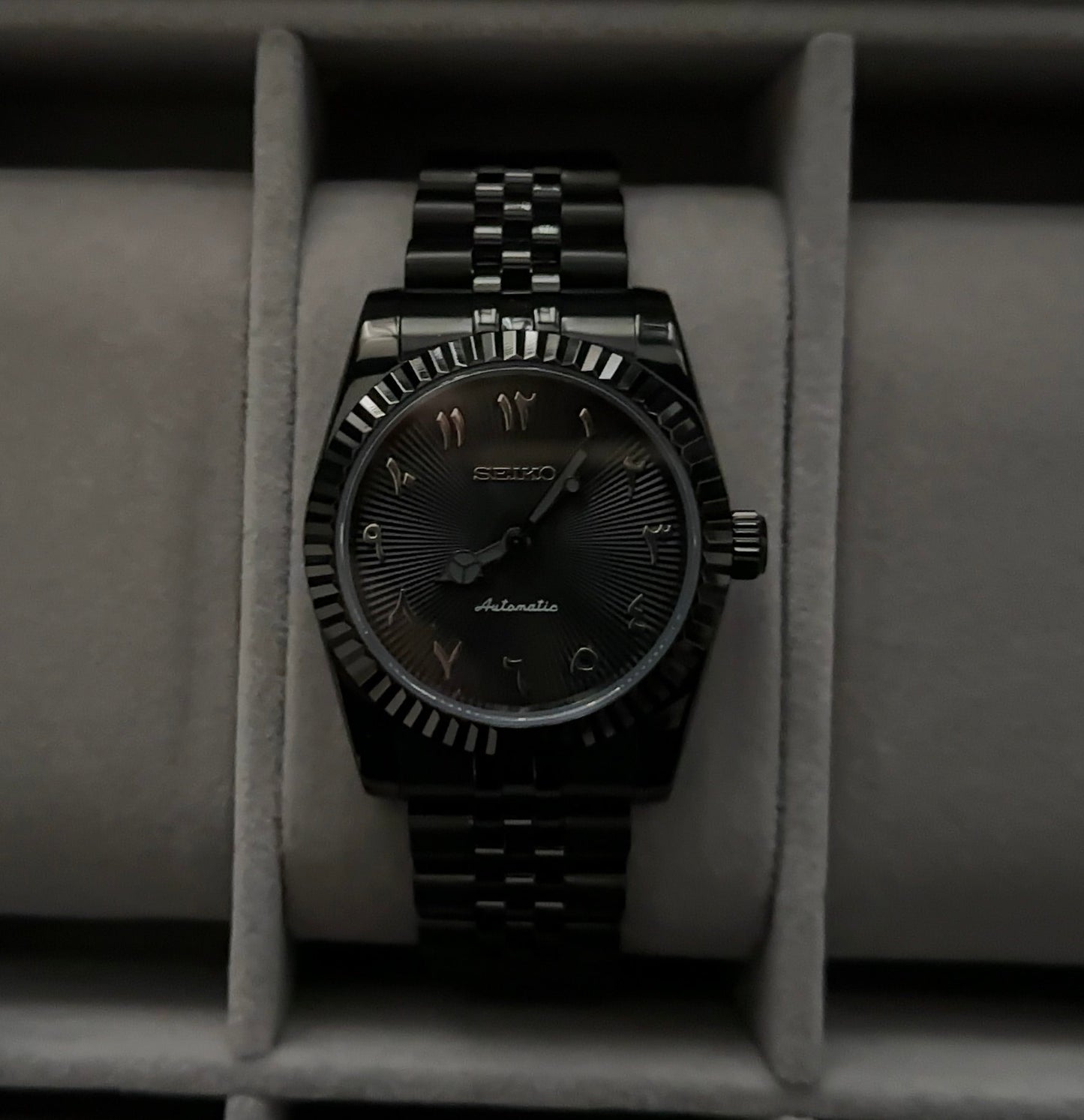 Seiko DateJust Arabic Dials Collection - Black
