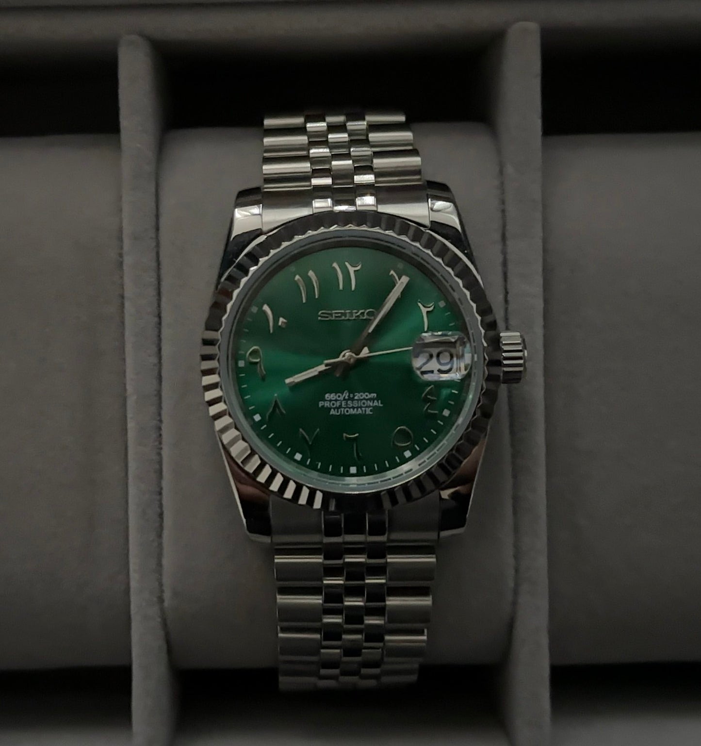 Seiko DateJust Arabic Dials Collection - Green