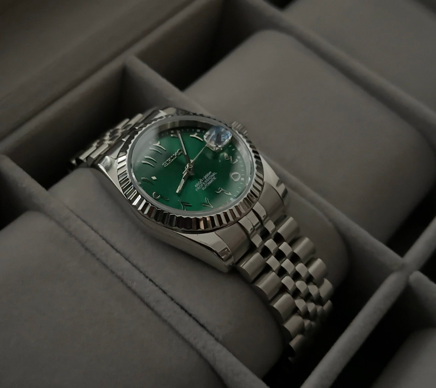 Seiko DateJust Arabic Dials Collection - Green
