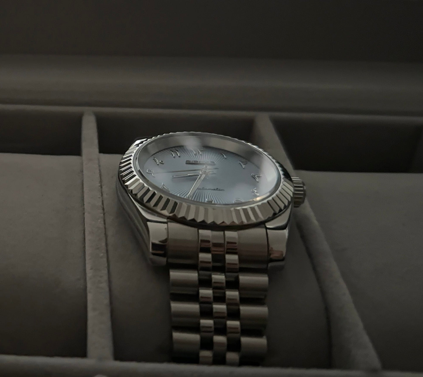 Seiko DateJust Arabic Dials Collection - Sky Blue