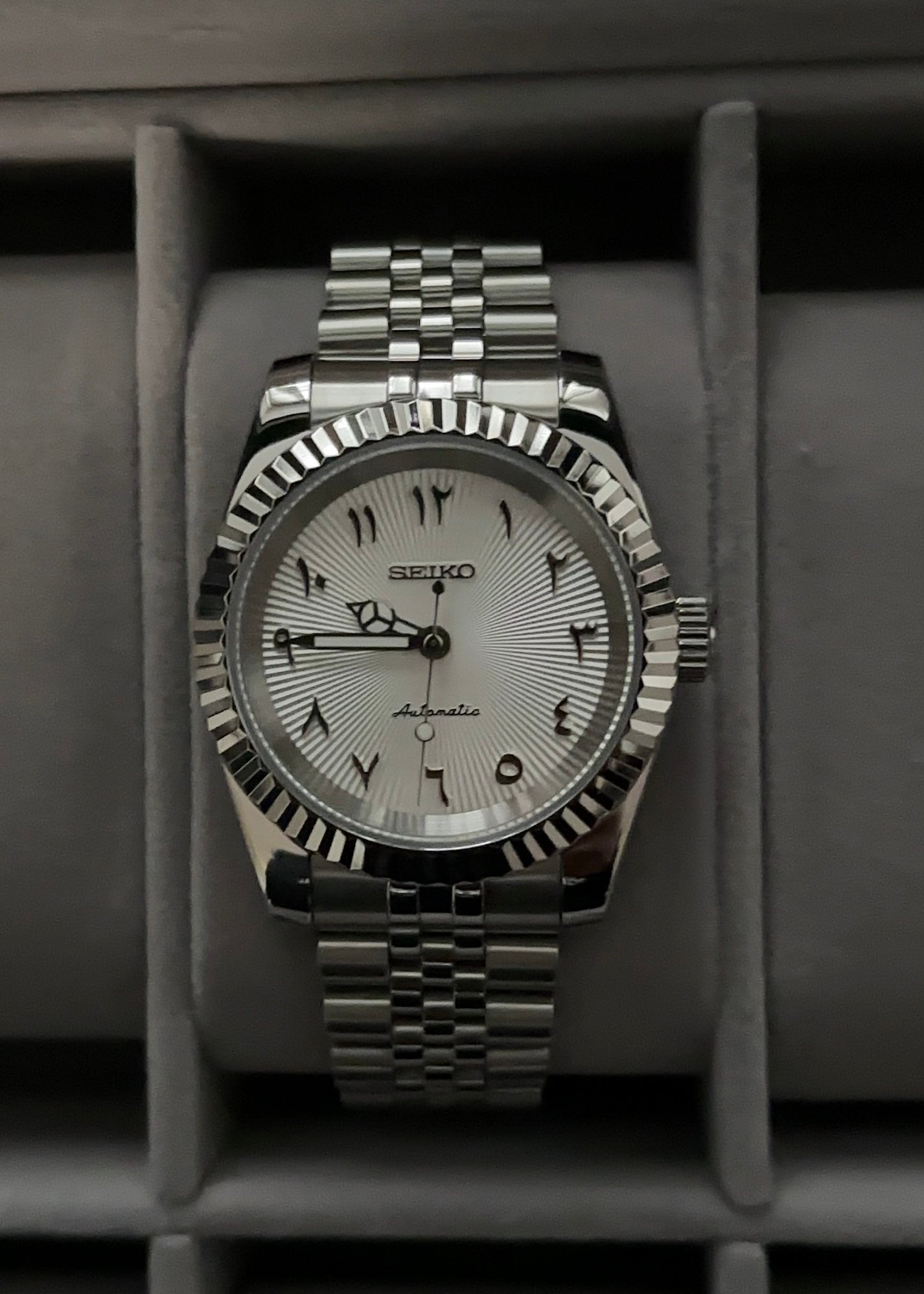 Seiko DateJust Arabic Dials Collection - White