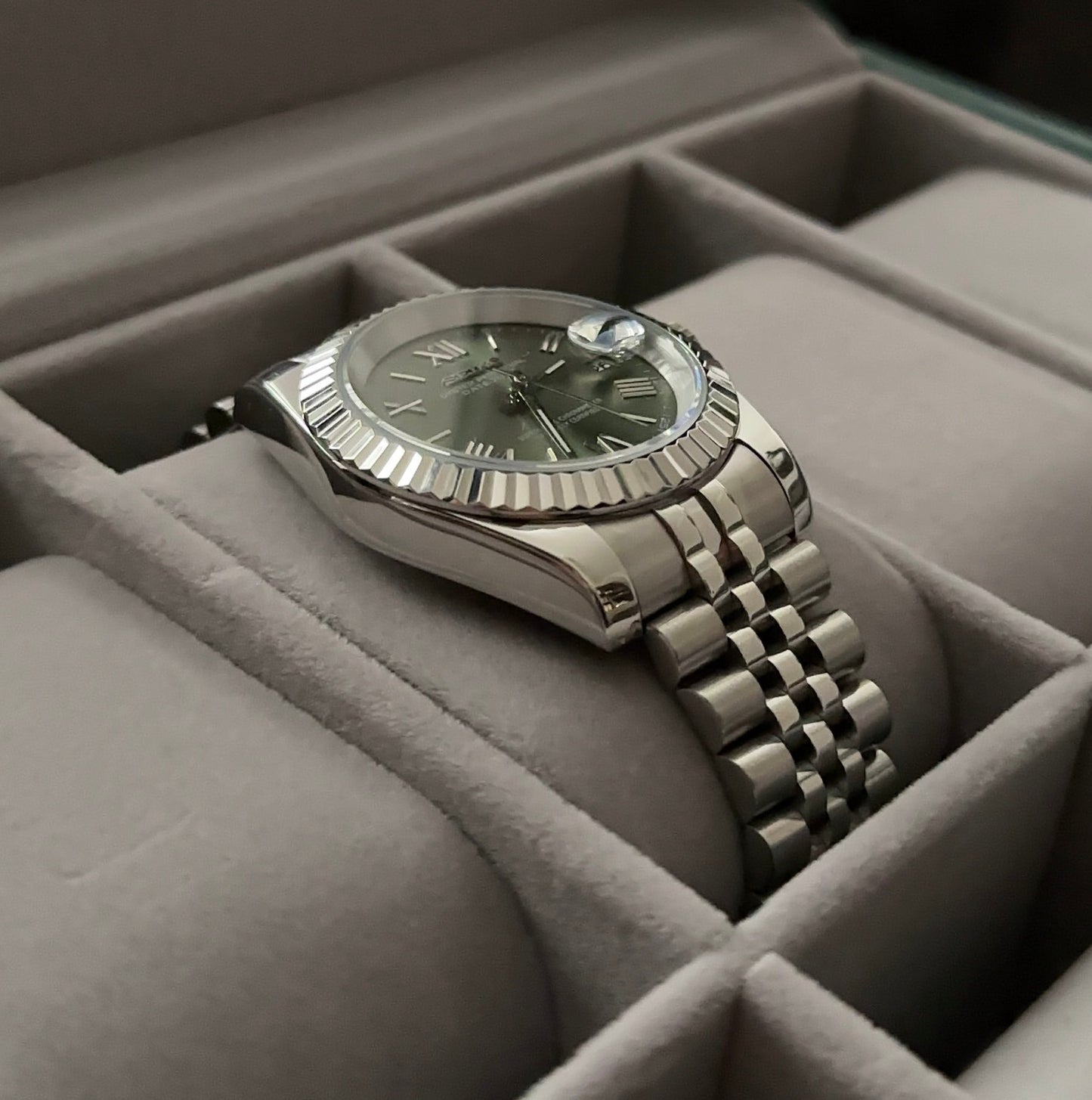Seiko DateJust Latin Dials Collection - Olive Green