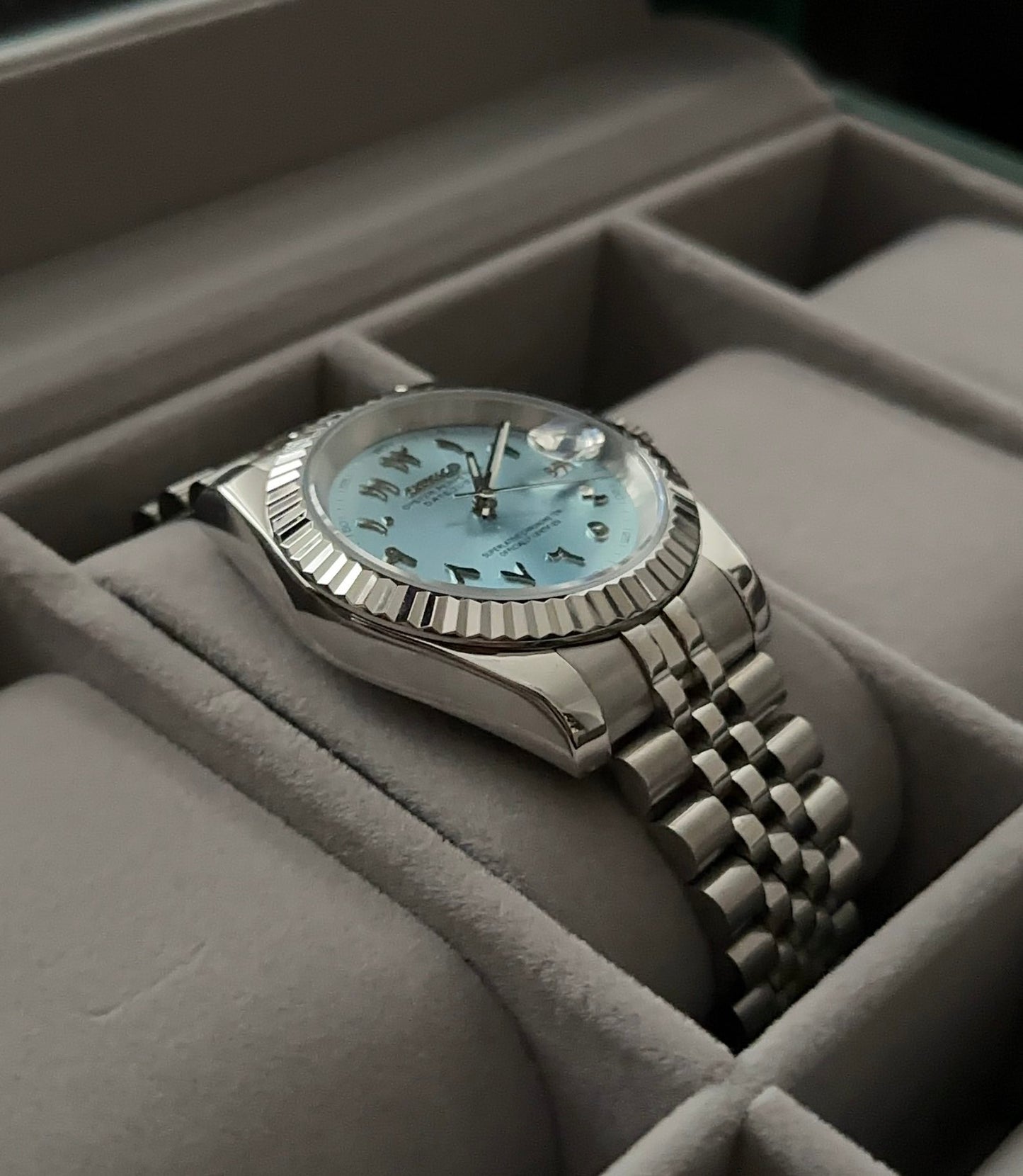 Seiko DateJust Arabic Dials Collection - Baby Blue