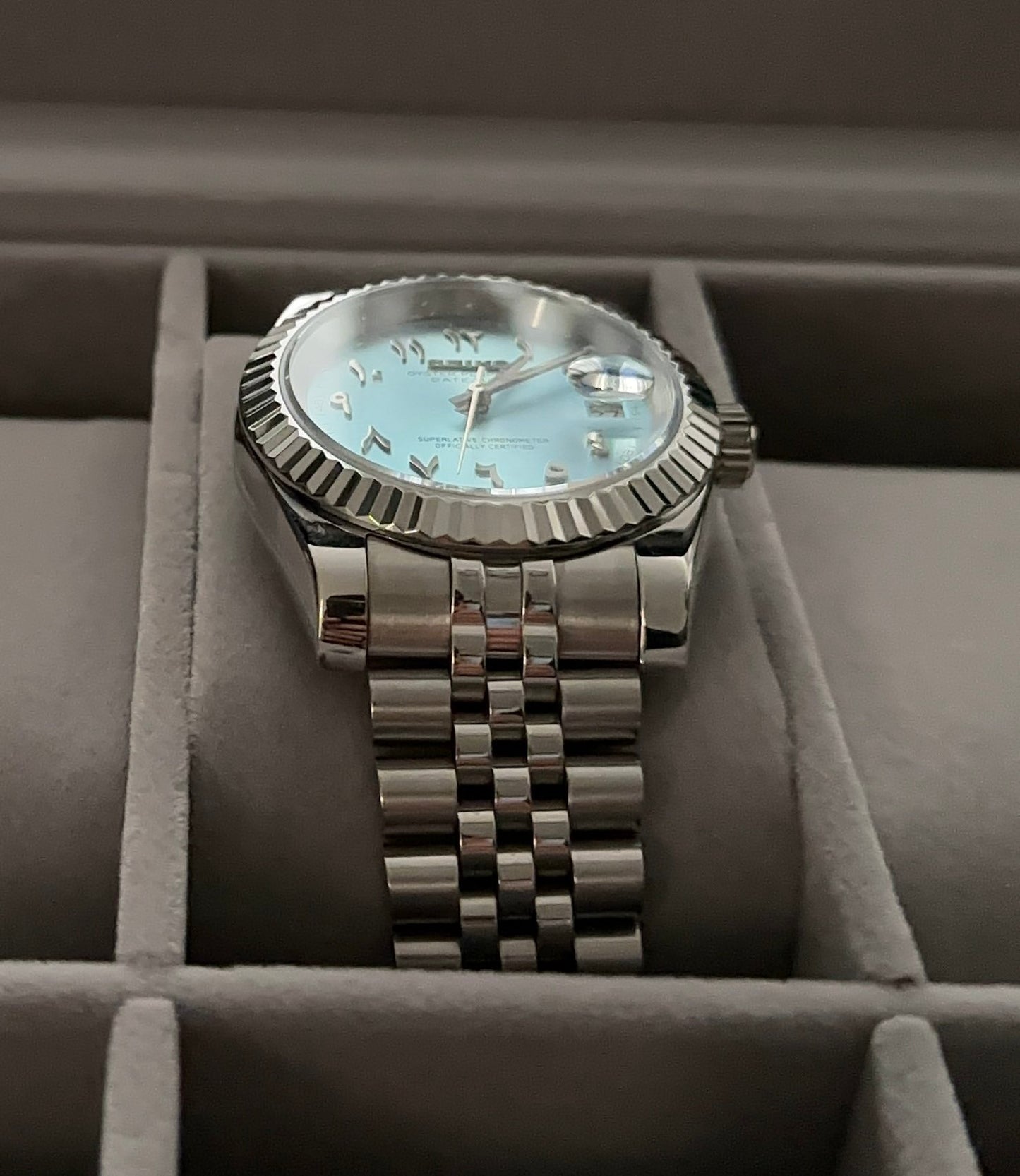 Seiko DateJust Arabic Dials Collection - Baby Blue
