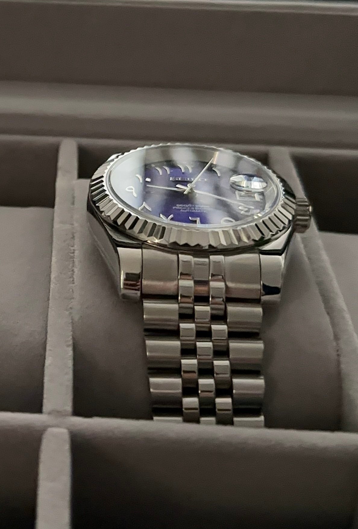 Seiko DateJust Arabic Dials Collection - Dark Blue