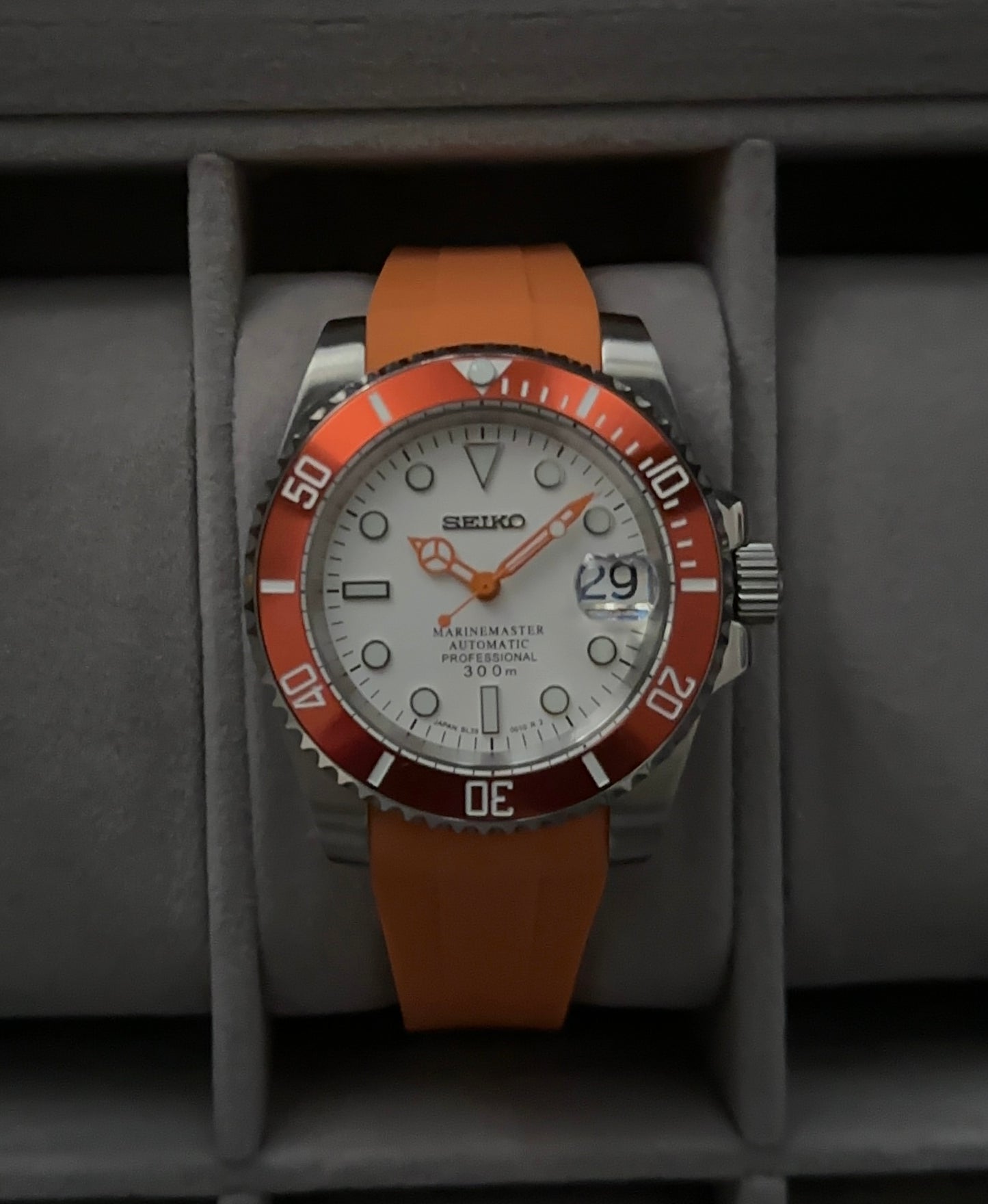 Seiko Submarine collection - Orange/white