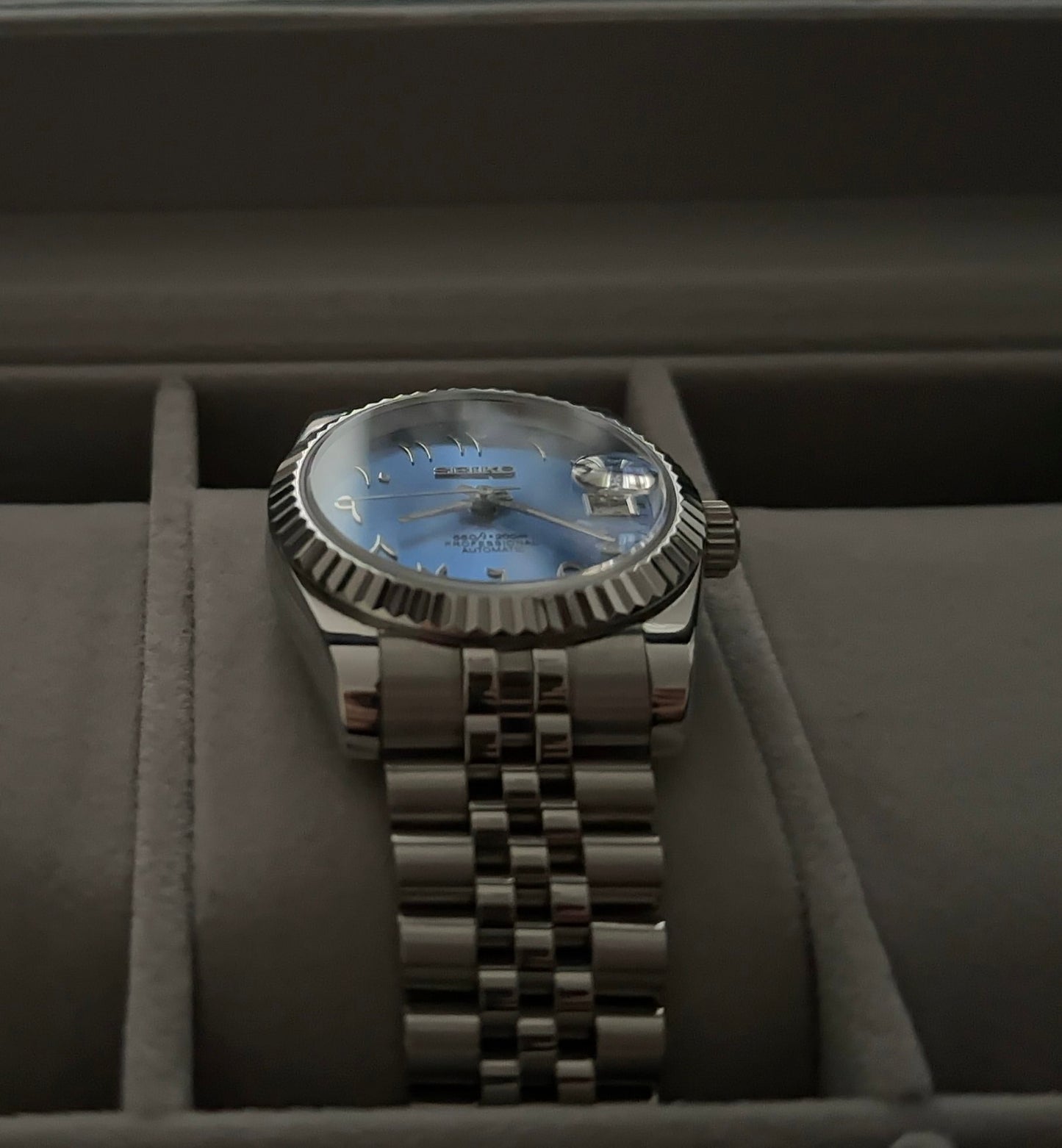 Seiko DateJust Arabic Dials Collection - Light blue